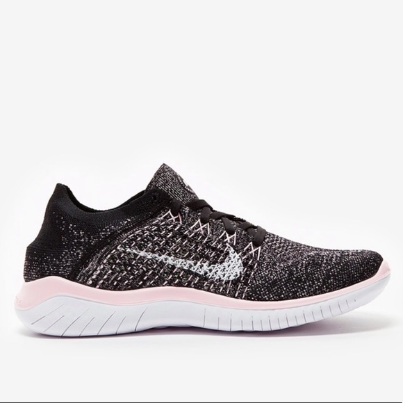 Nike Free RN Flyknit Black/Pink Foam - Picture 5 of 10